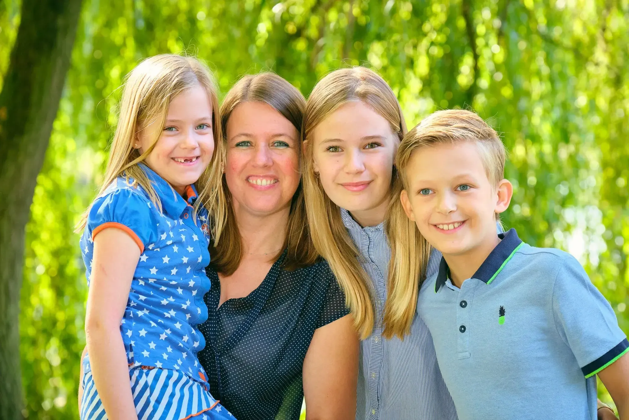 familieshoot fotoshoot met gezin in het park