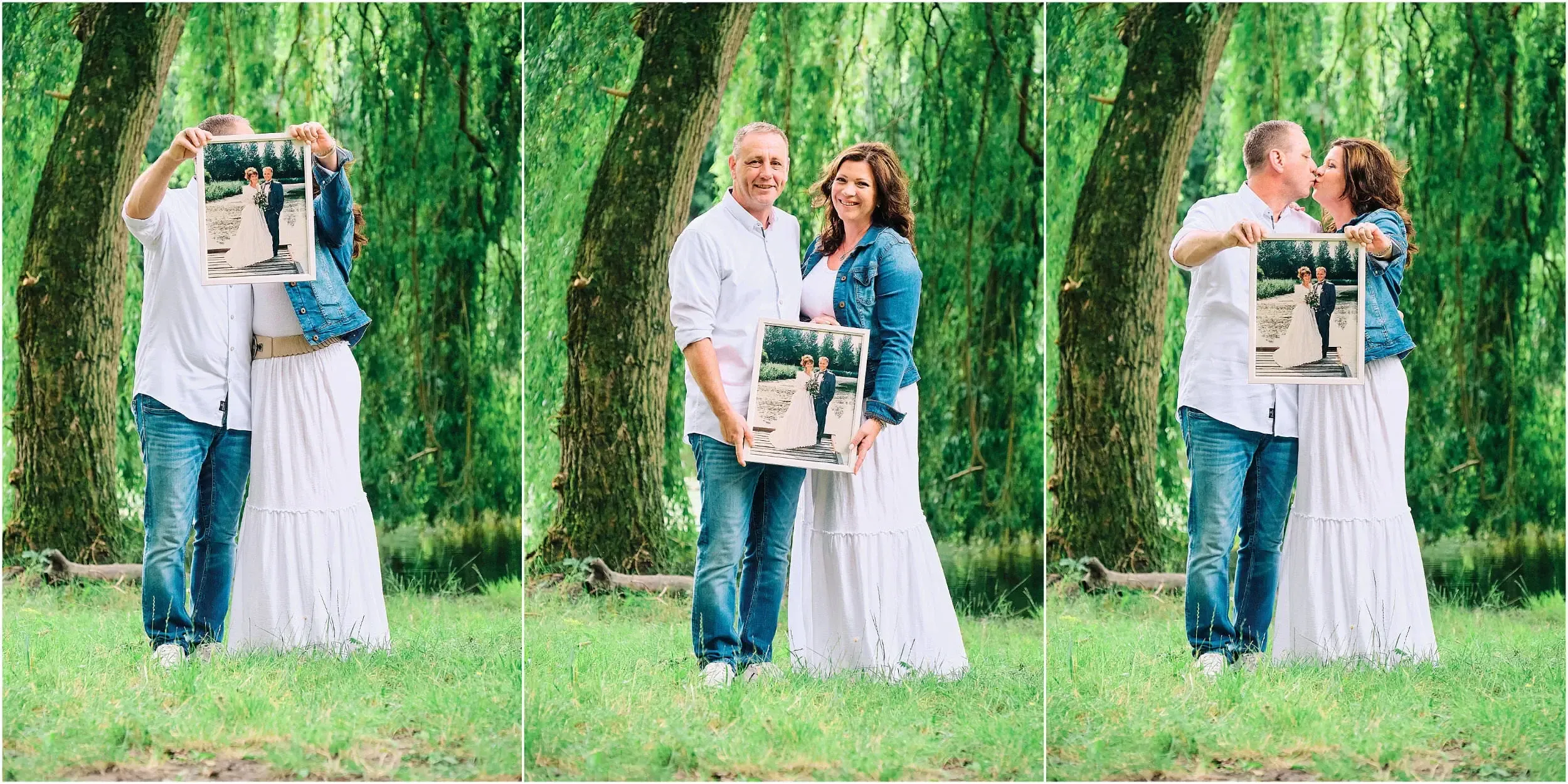 huwelijksjubileum fotoshoot in het park