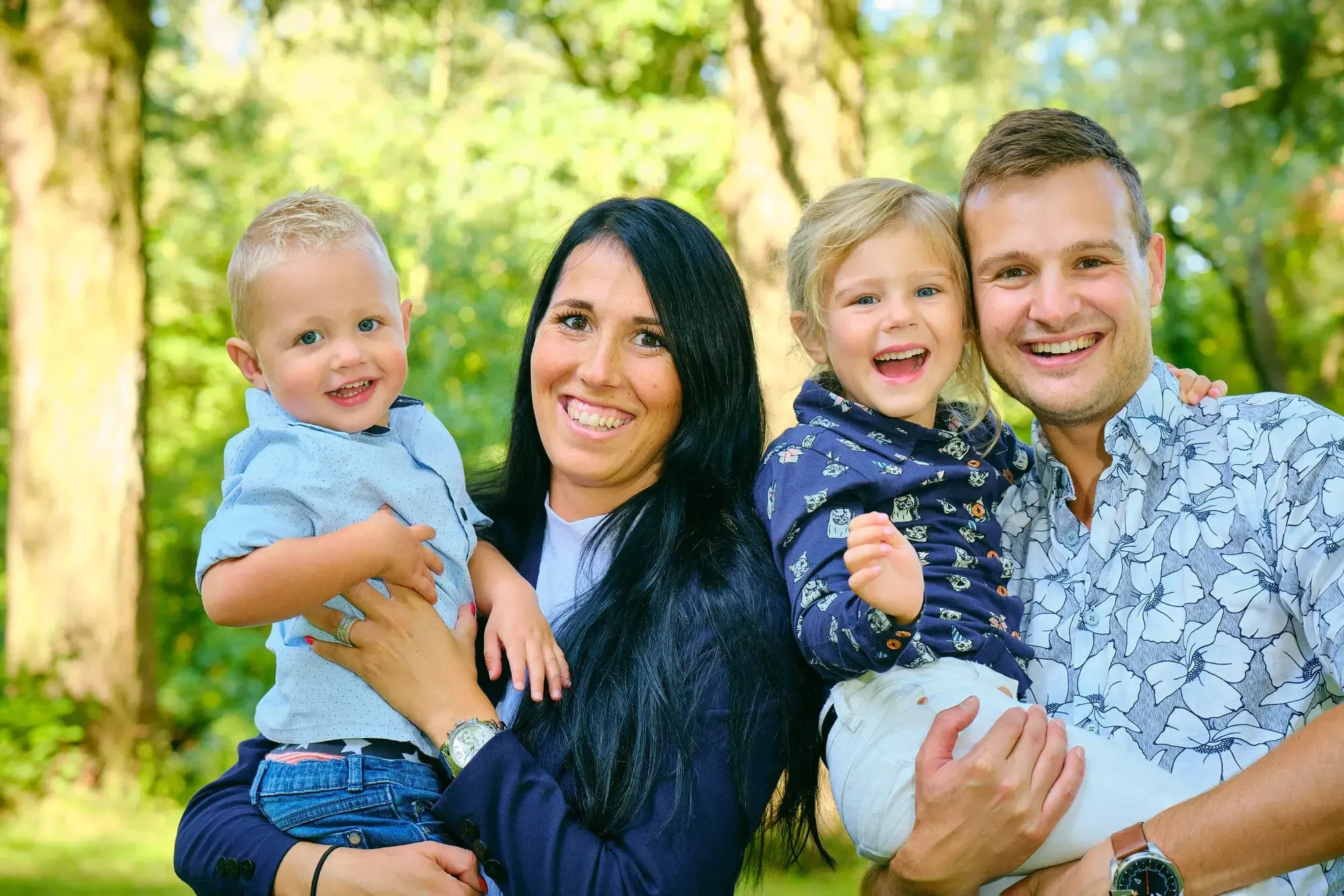 familieshoot fotoshoot met gezin in het park