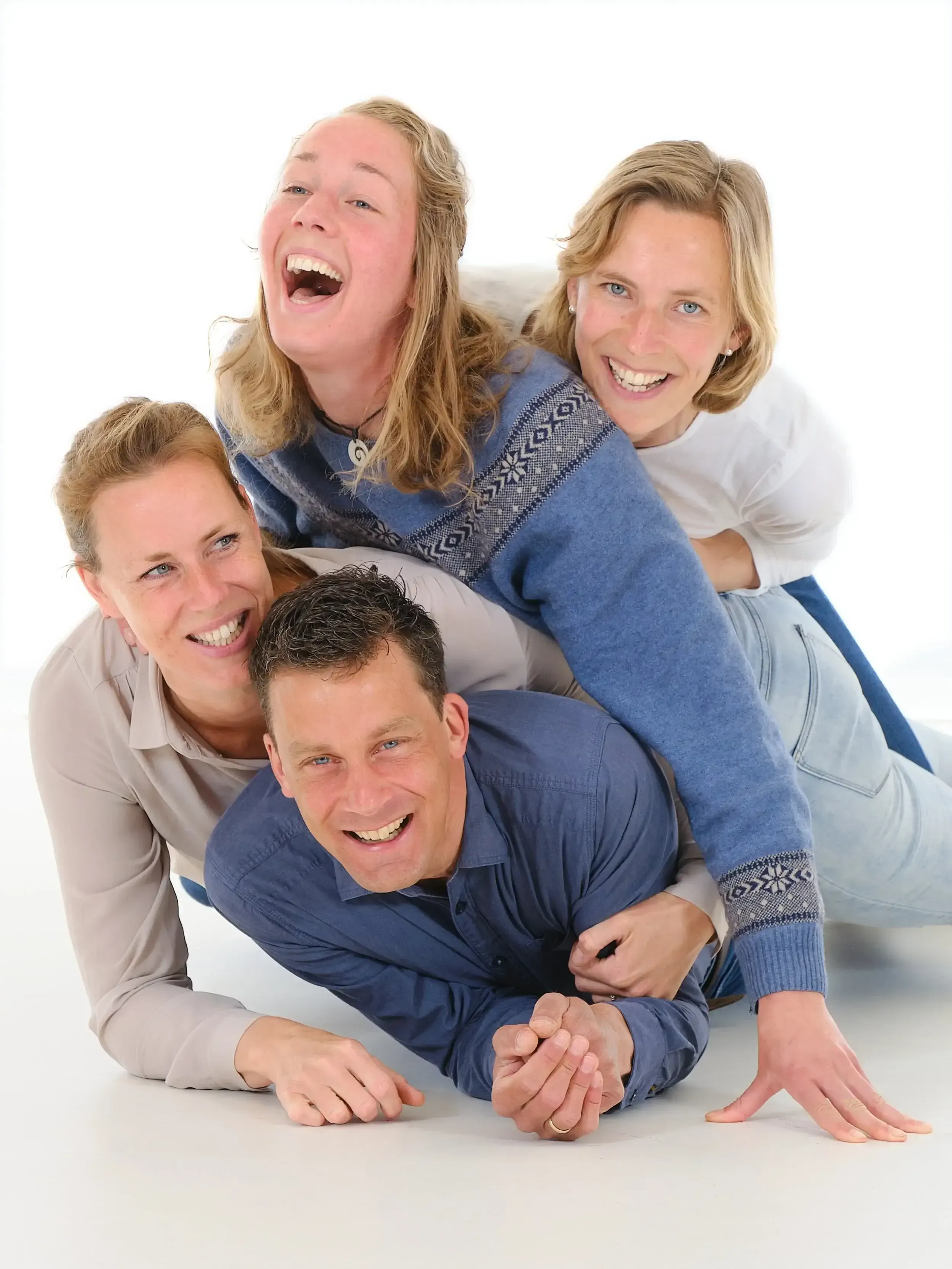 familie fotoshoot in de fotostudio bij familieshoot