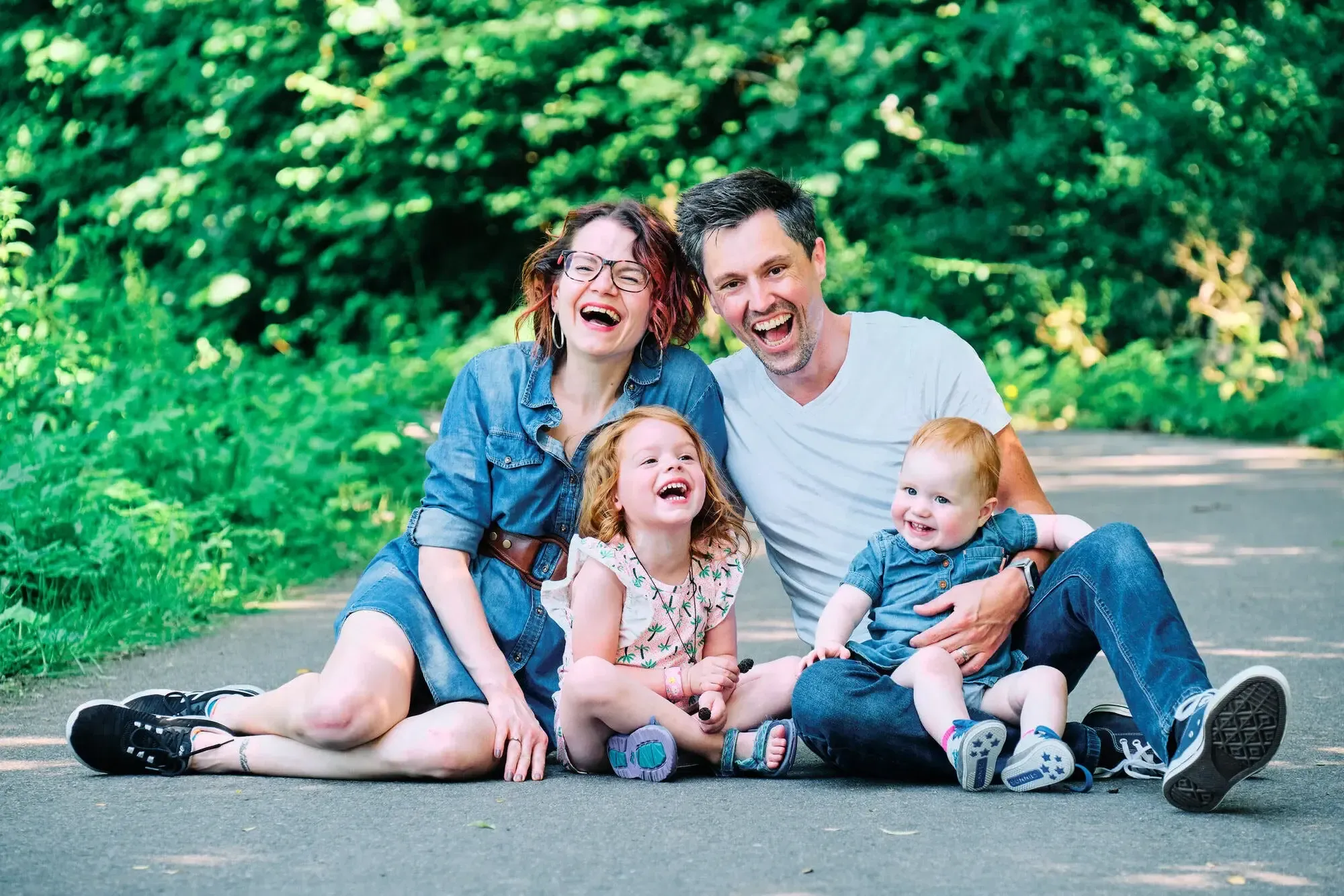 familieshoot fotoshoot met gezin in het park
