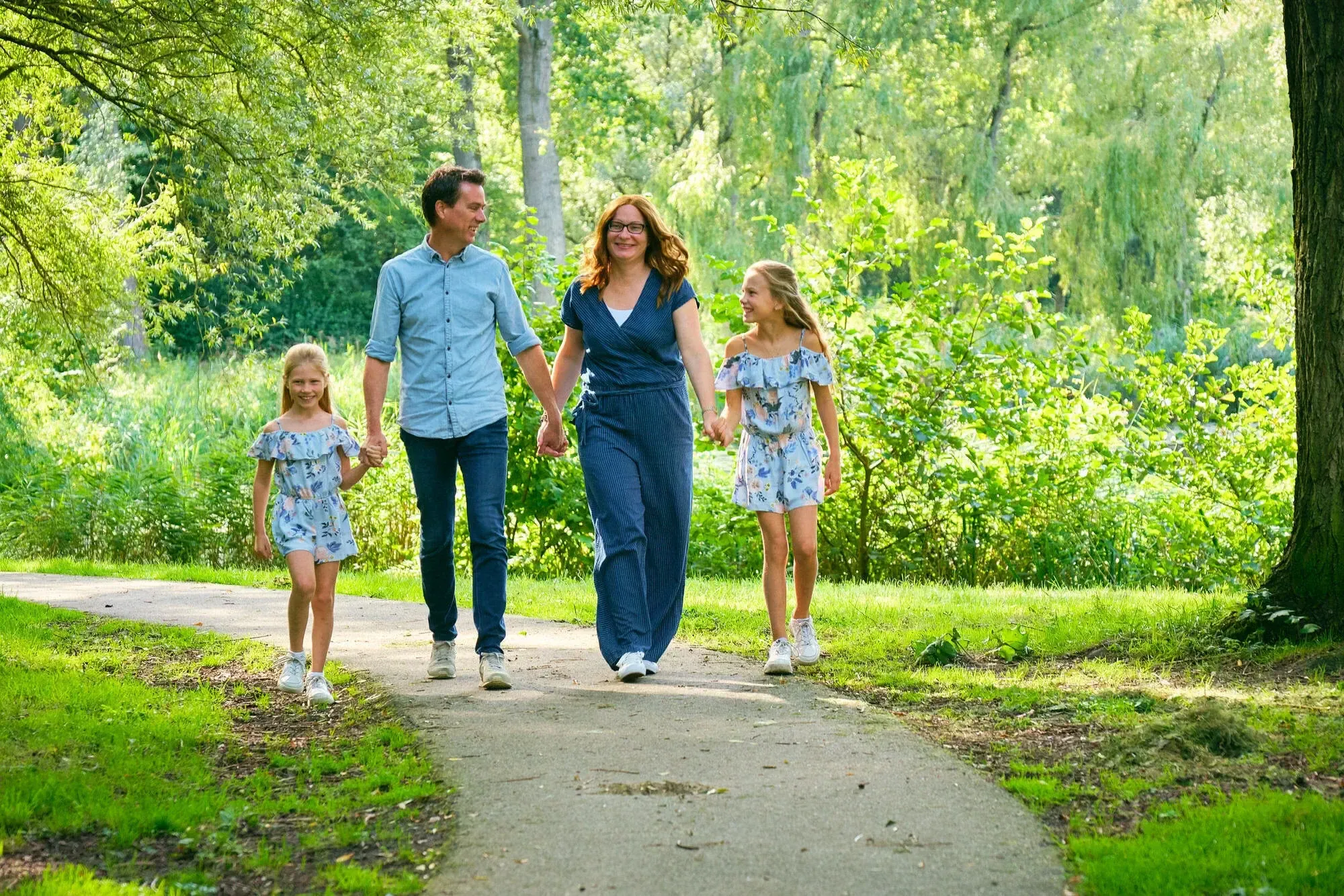 familieshoot fotoshoot met gezin in het park