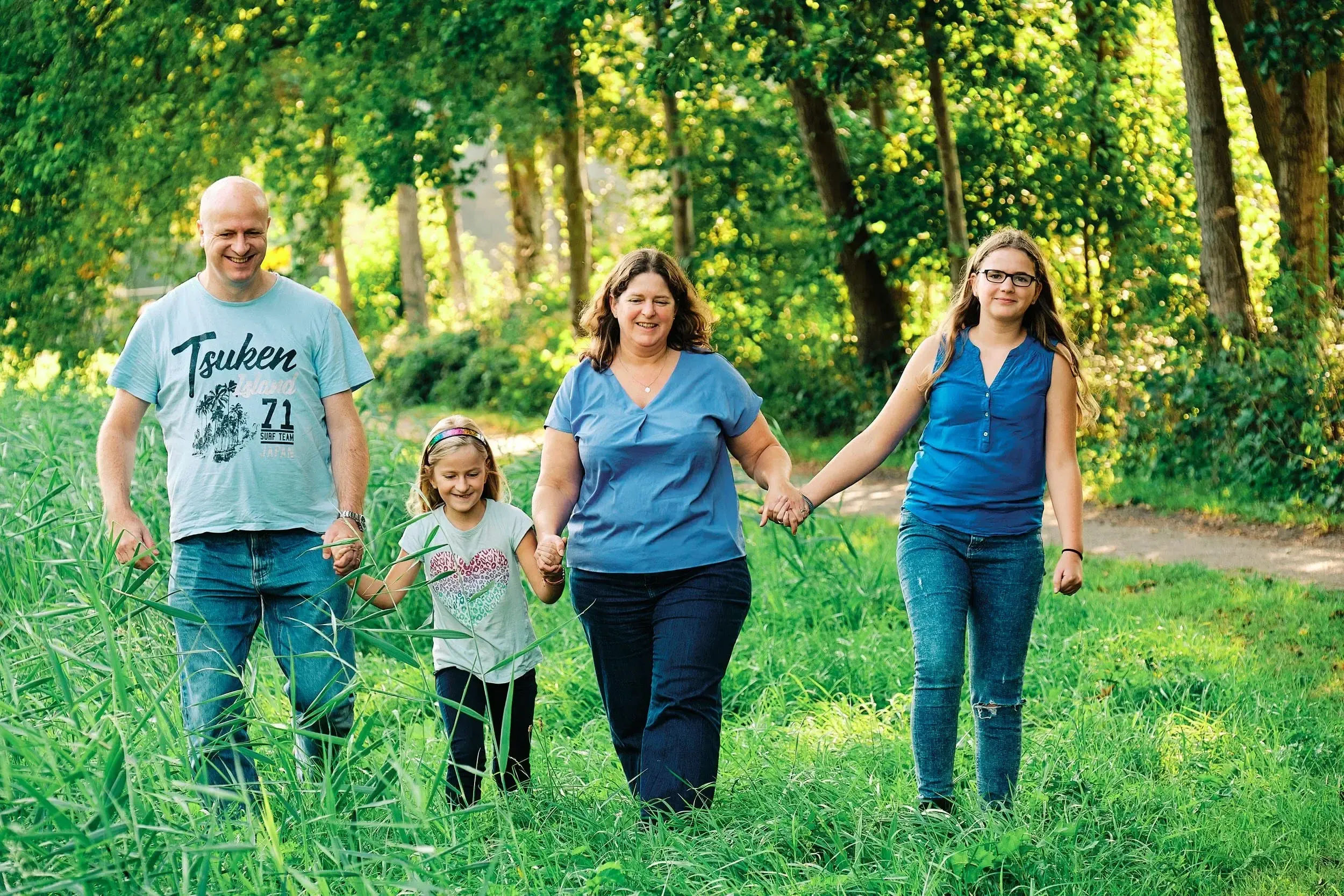 familie fotoshoot met het gezin in het westerpark zoetermeer