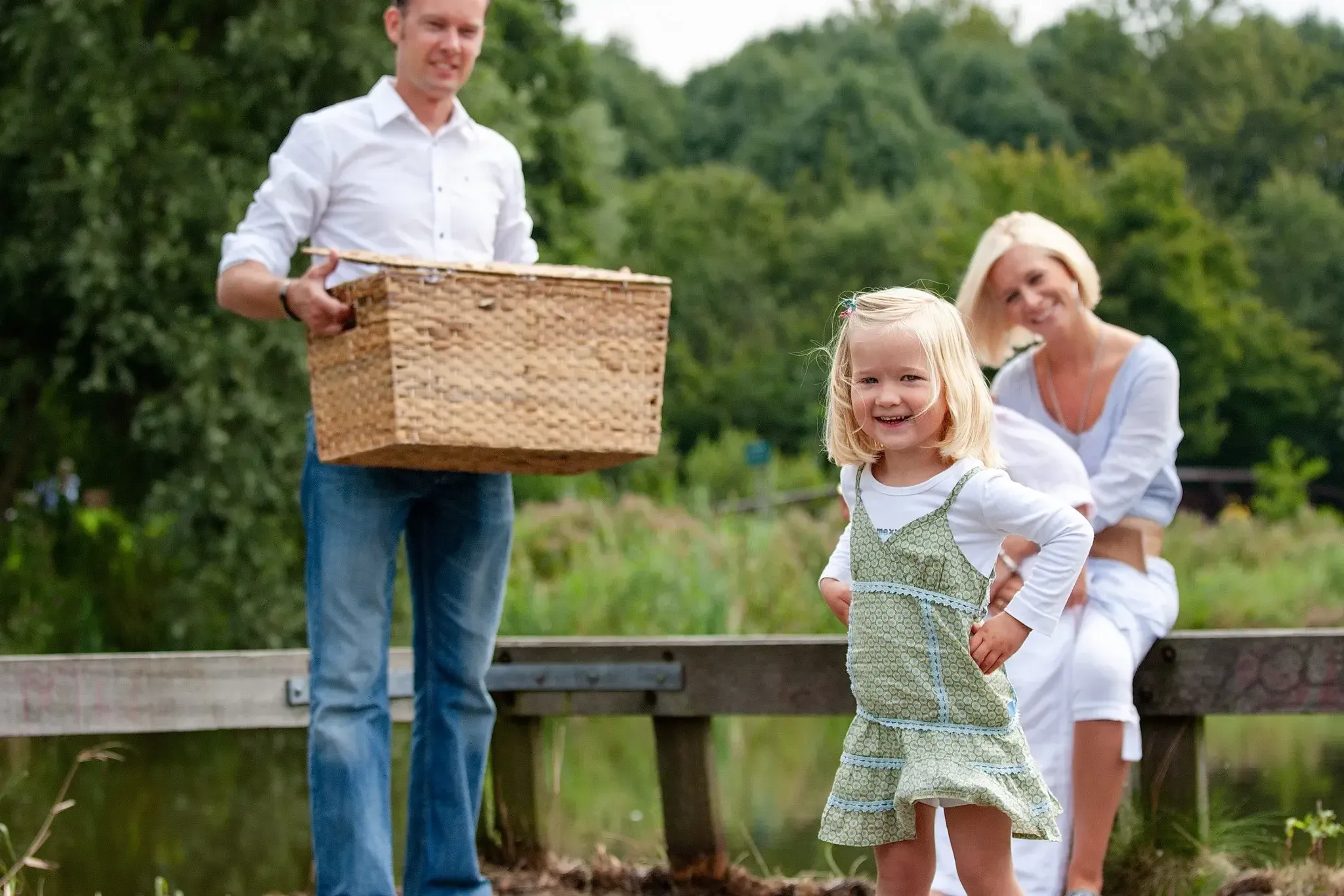 Familieshoot Westerpark picknicken met het gezin