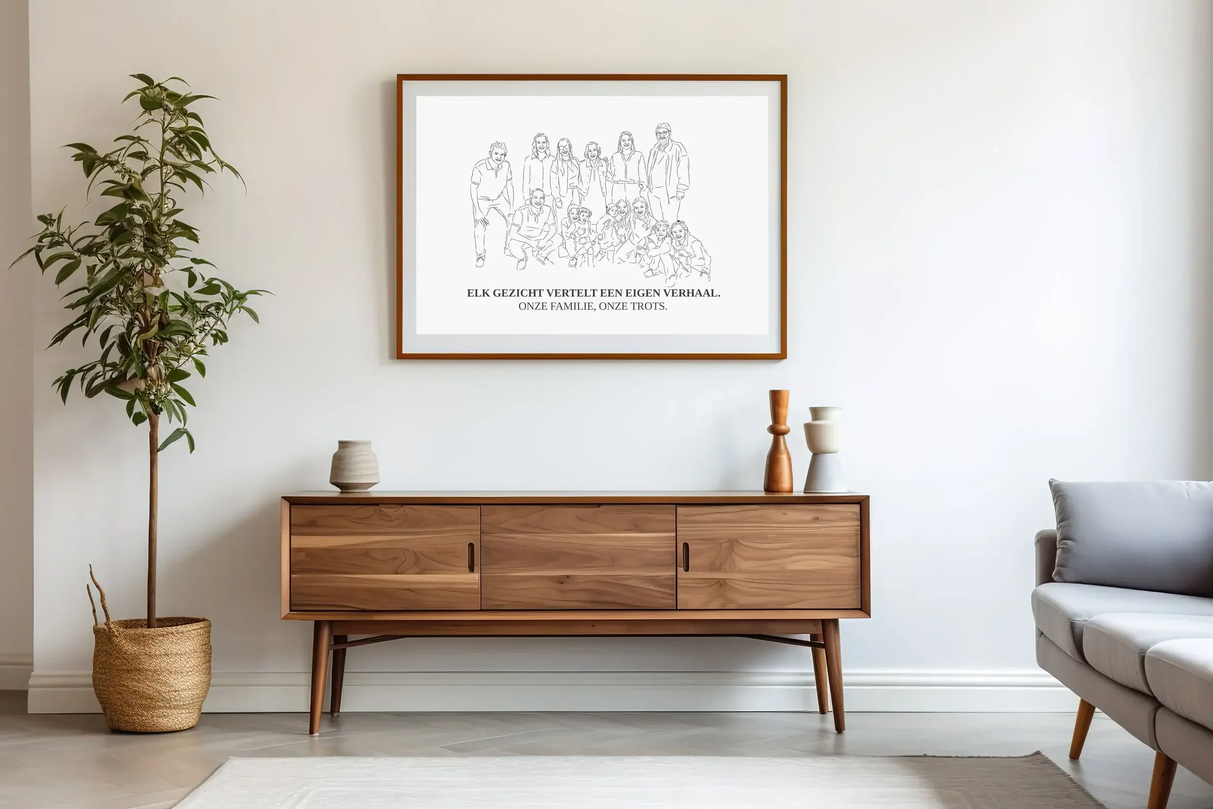 Blijvende Herinneringen met Lijntekening Posters