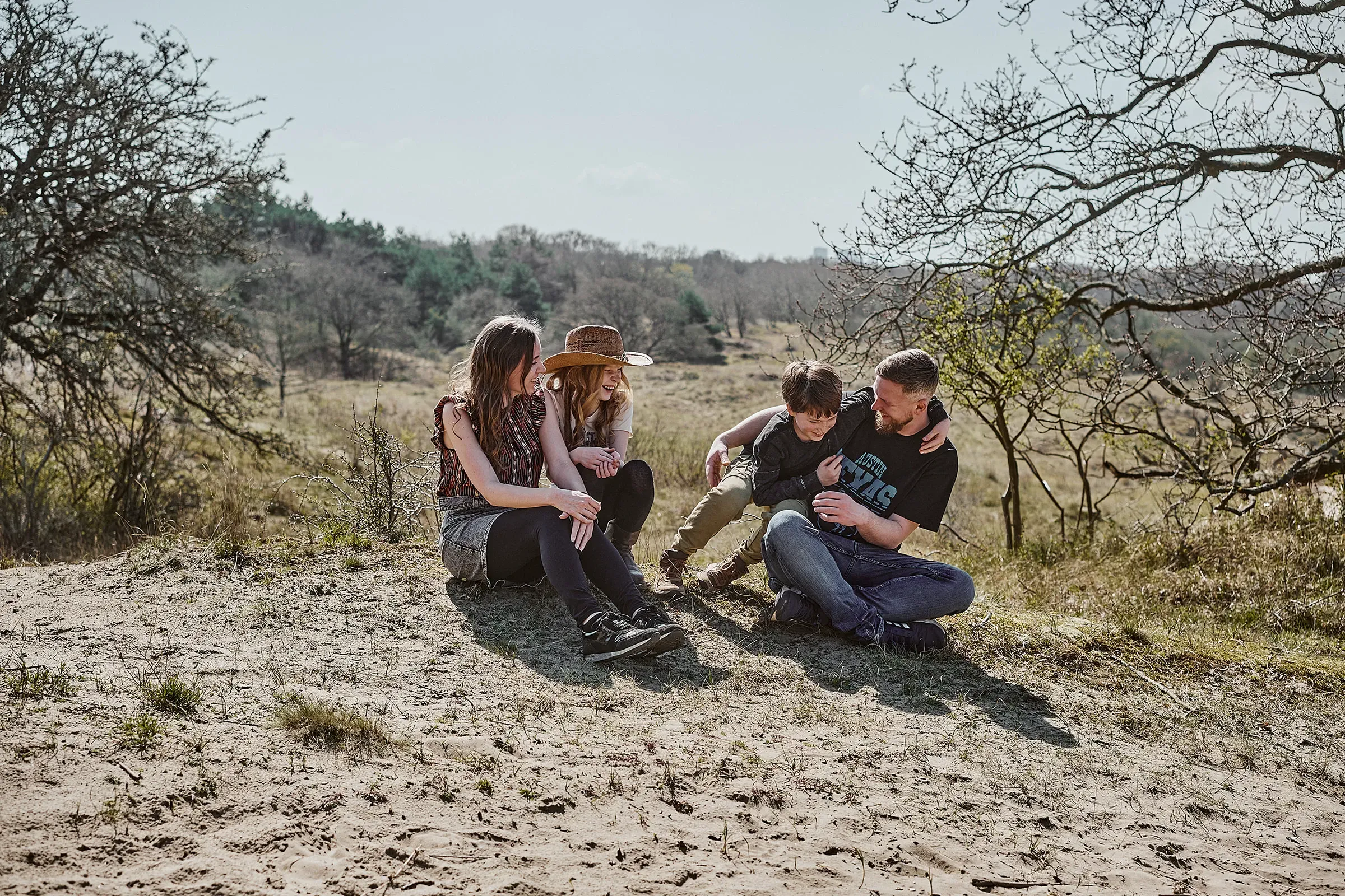Gezinsfotoshoot in Meijendel Wassenaar