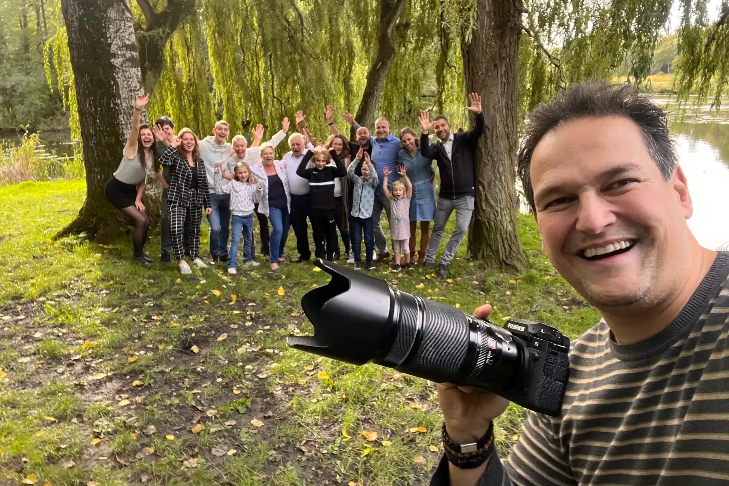 Stefan Segers aan het werk tijdens een familiefotoshoot — foto 2